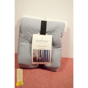 Hearth & Hand with Magnolia Trellis Pattern Shower Curtain Washed Blue